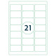 Labels Rillprint  63.5x38.1mm, Rillstab