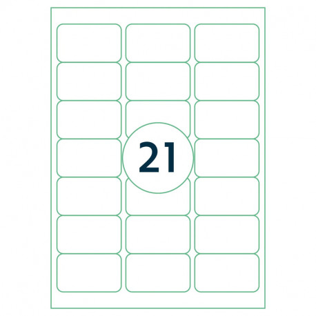 Uzlīmes Rillprint  63.5x38.1mm, Rillstab