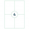 Labels Rillprint 105x148mm, Rillstab