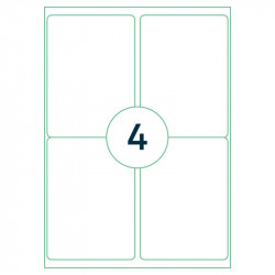 Labels Rillprint   99.1x139mm, Rillstab