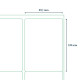 Labels Rillprint   99.1x139mm, Rillstab