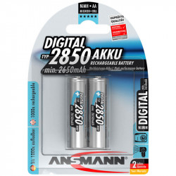 NiMH Rechargeable battery AA 2850 2pcs., Ansmann