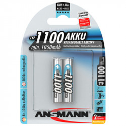 Akumulatoru baterijas AAA 1100 2gab., Ansmann