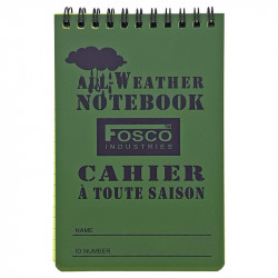 All-Weather Notebook 4"x6" Squared, Fosco Industries