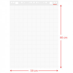 Esselte Flipchart pad 59x80cm 60 gsm 50 sheet squared