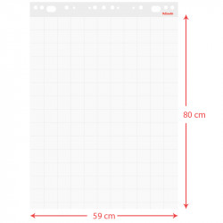 Rūtiņu papīra bloks tāfelei 59x80cm 60g/m² 50 lapas, Esselte