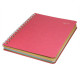 Spiral Notebook A5 75 Sheets Colored Squared, Smiltainis