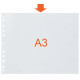 Pocket A3 thick PP landscape 25pcs., Oxford