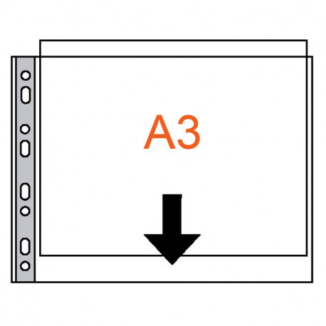 Kabata A3 horizontāla 85mic., Esselte