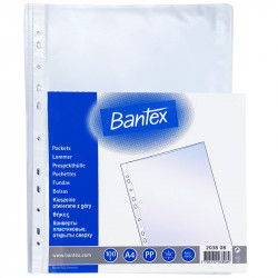 Bantex Pockets with Top Opening 0,04 mm 100 pcs.