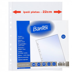 Document Pockets Extra Wide A4 Bantex