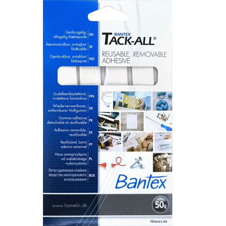 Bantex Tack-All adhesive rubber -reusable