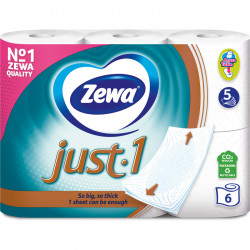 Toilet Paper Zewa Just1 5-ply 6pcs