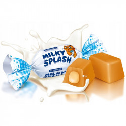 Īrisa konfektes ar pildījumu Milky Splash 1kg, Roshen