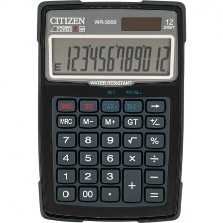 Ūdensdrošs kalkulators WR-3000, Citizen