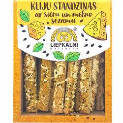 Kliju standziņas ar sieru un melno sezamu 130g, Liepkalni