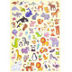 Sticker Book Animals A4 8 sheets, Creative Craft
