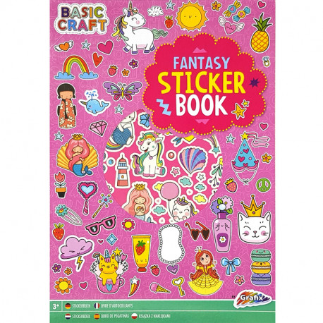 Sticker Book Fantasy A4 8 sheets, Creative Craft
