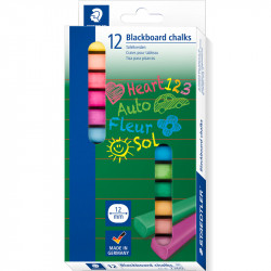 Blackboard Chalks Assorted 2360 12pcs, Staedtler