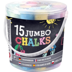 Jumbo Chalks 15pcs., Grafix