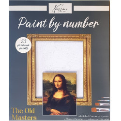 Paint by Number Mona Lisa 40x50cm, Nassau Fine Art