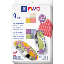 Fimo® komplekts Trend Colours 8gab. + rokassprādze, Staedtler