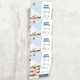 Wall Brochure Holder 4xA4 Vertical, Europel
