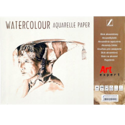 Akvareļu papīra bloks A4 250g/m² 10 lapas ArtExpert, Kreska