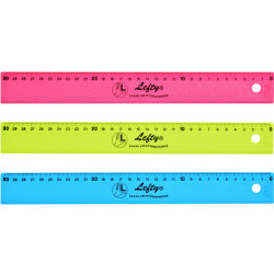 Plastic Ruler for Lefthanders 30cm, Wedo