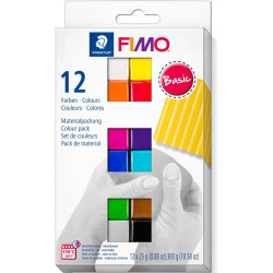 Komplekts Fimo® Basic Colours 12gab., Staedtler