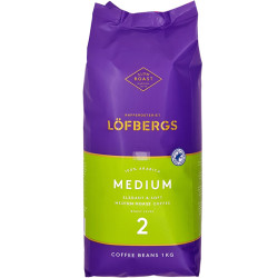 Coffee Beans Medium 1kg, Lofbergs