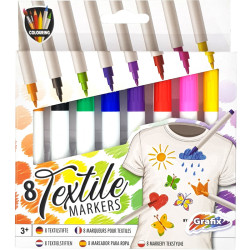 8 Textile Markers, Grafix