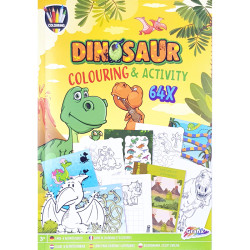 Colouring & Activity Book Dinosaur 64 Pages, Grafix
