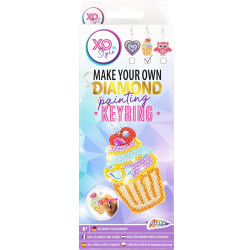 Diamond Painting Keyring Cupcake, Grafix