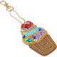 Diamond Painting Keyring Cupcake, Grafix
