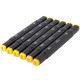 Dual Markers 6pcs. Yellow, Nassau Fine Art