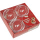 Fillable Christmas Balls ⌀8cm 4pcs., Craft Sensations