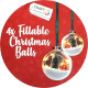 Fillable Christmas Balls ⌀8cm 4pcs., Craft Sensations