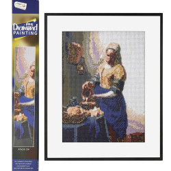 Dimantu glezna Kalpone ar piena krūzi 40x50cm, Craft Sensations