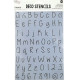 Stencil Set ABC123 4pcs., Craft Sensations