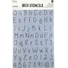 Stencil Set ABC123 4pcs., Craft Sensations