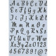 Stencil Set ABC123 4pcs., Craft Sensations