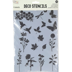 Stencil Set 4pcs, Craft Sensations