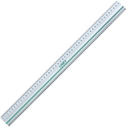 Alumīnija lineāls ar tērauda malu 30/50/100 cm, Linex