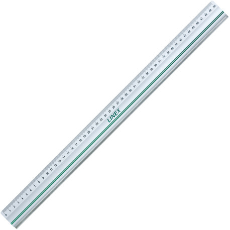 Alumīnija lineāls ar tērauda malu 30/50/100 cm, Linex