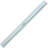 Alumīnija lineāls ar tērauda malu 50cm, Linex