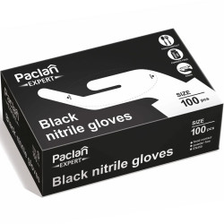 Black Nitrile Gloves S/M/L 100pcs., Paclan Expert