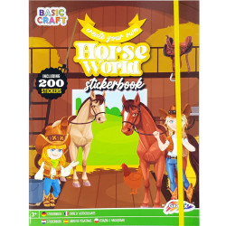 Stickerbook Horse World 25x33cm, Grafix