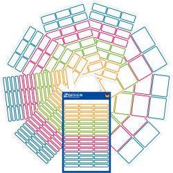 Vārda uzlīmju komplekts 249gab., Avery Zweckform