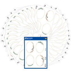 Uzlīmju komplekts 51041 (ovālas/astoņstūra) 90gab., Avery Zweckform